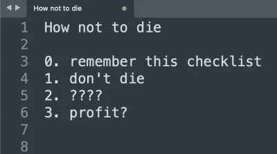 How To Use Checklists